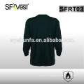 100% cotton flame-resistant henley long sleeve shirt with NFPA2112 certificate